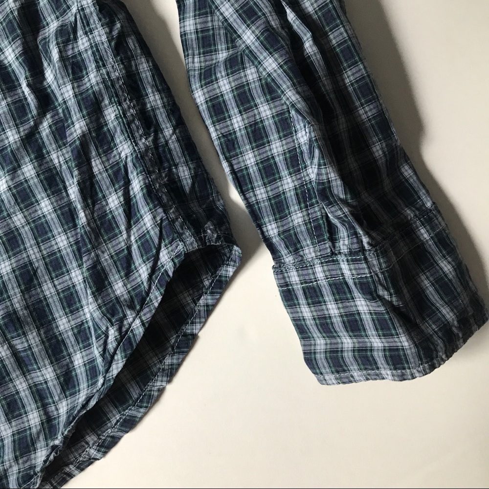 Save Khaki Casual Checkered Buttondown - image 5